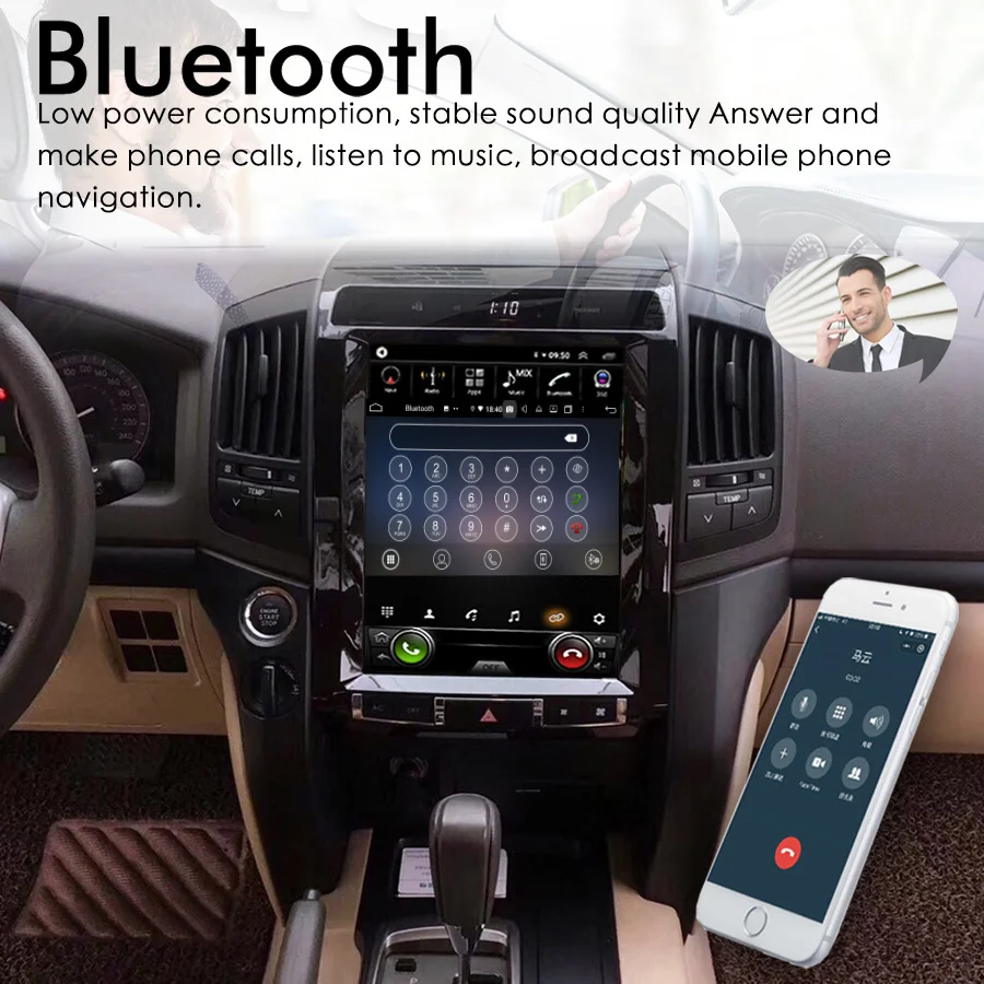 Головное устройство Tesla для Toyota Land Cruiser 12 1 200 дюйма Android GPS-навигация |