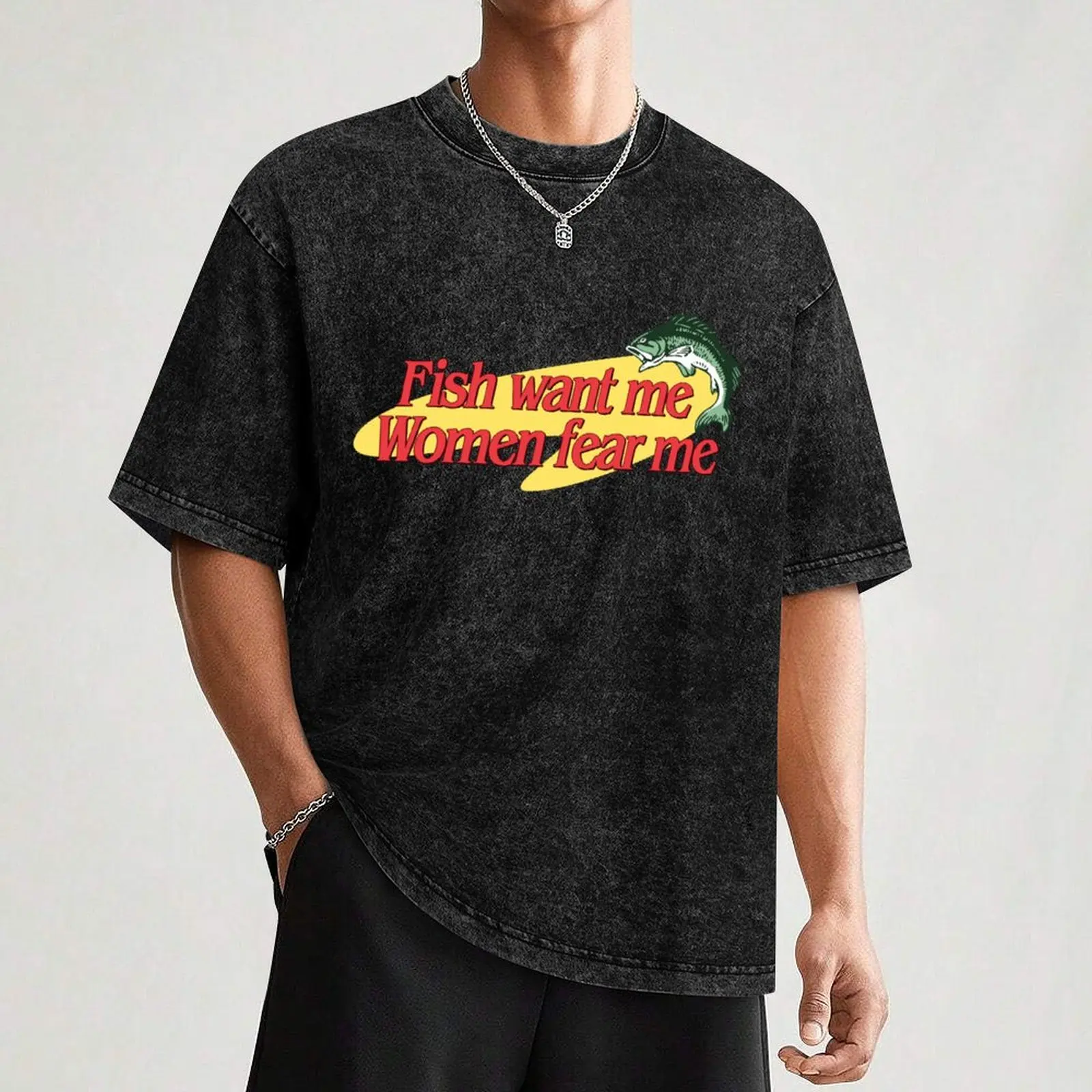Футболка Fish Want Me Women Fear таможенный дизайн ваши собственные футболки с аниме