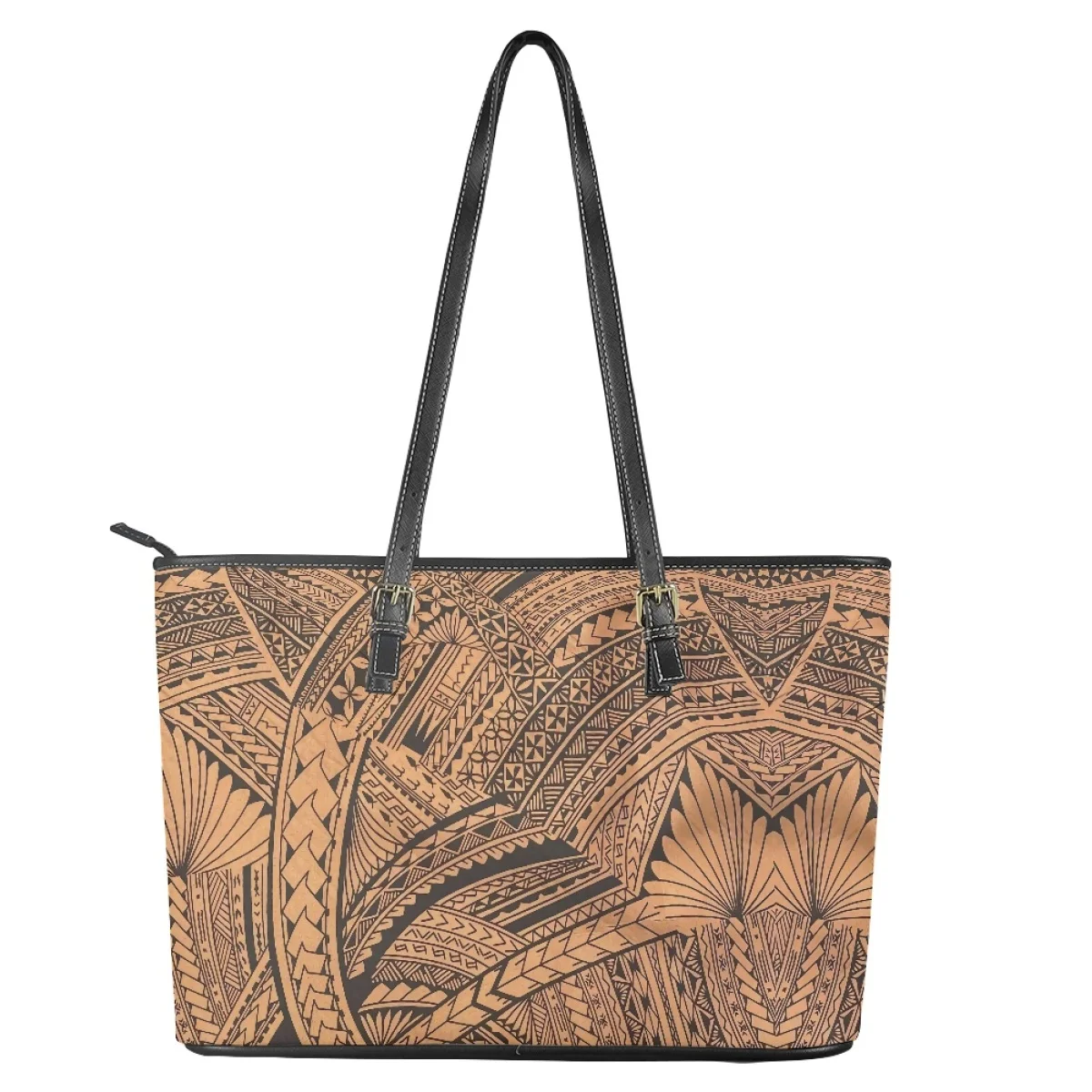 Handbags for Women Polynesian Samoa Tattoos Luxury Design Fashion Female Saddle Bag Tribal Folklore PU Leather Girls Tote Bags