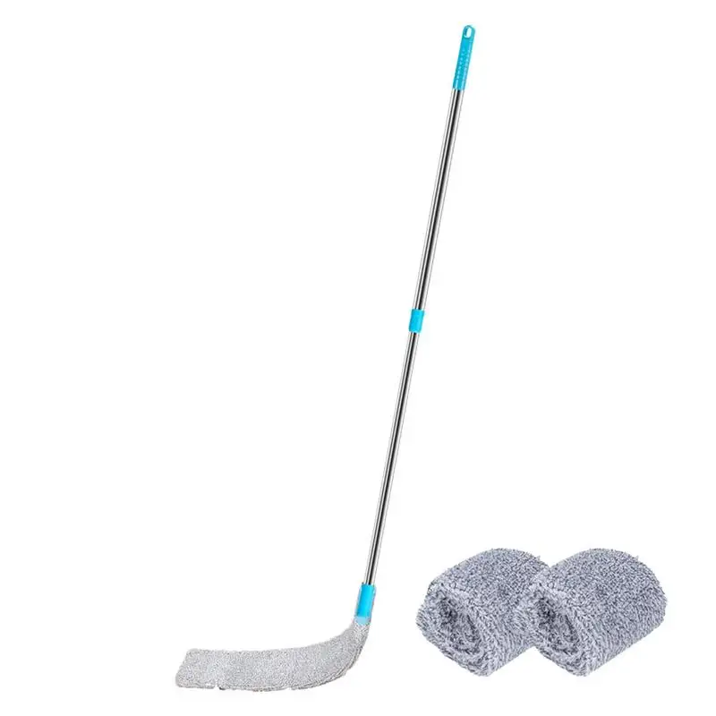 

156cm Detachable Gap Dust Cleaner Long Handle Bedside Dust Brush Washable Flexible Microfiber Gap Duster with 2 Replacement Clot