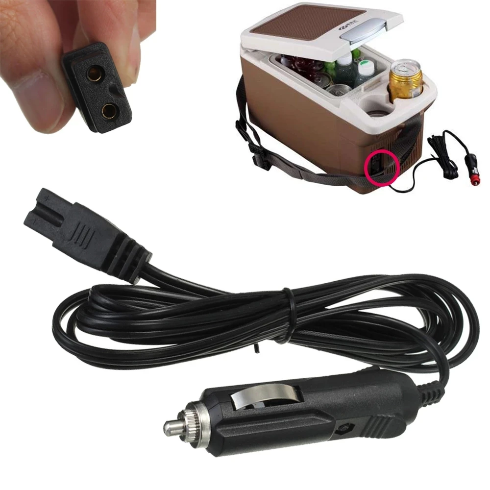 

Suitable For All Car Cooler Box Mini Fridge Cable 2m DC 12V Car Mini Fridge 2 Pin Connection Lead Cable Wire Plug