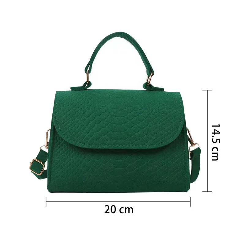 Women Portable Shoulder Message Bag Felt Purse Tote Bag Female Crossbody Bag Luxury Design Handbag Shopper Tote Bag