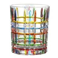 nordic style wine glass crystal handmade color painting whiskey glass cups luxury crystal cups water cup juice glasses gifts