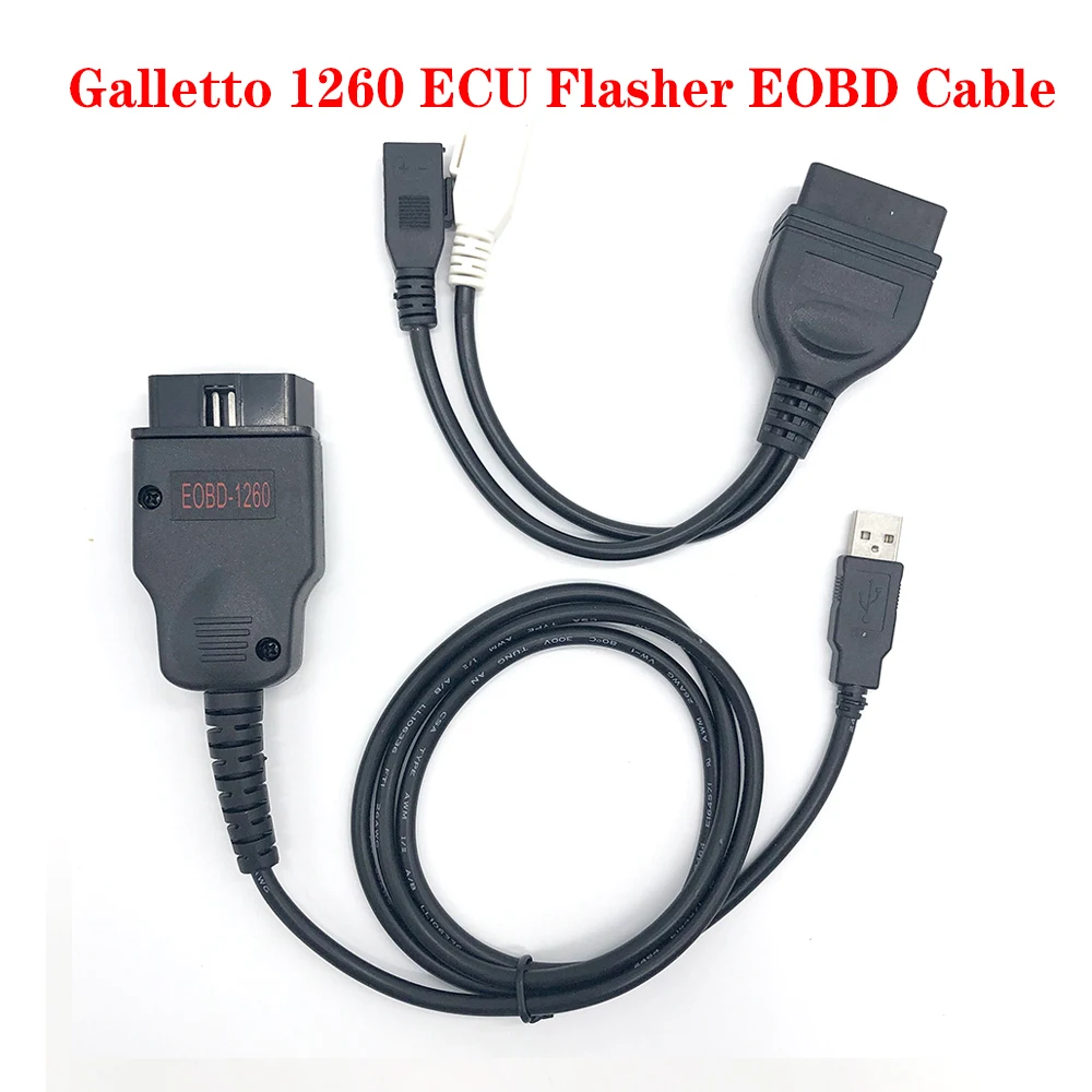 Сканер Galletto 1260 ECU Flasher OBD2 с кабелем, сканер чипа EOBD, USB-интерфейс с чипом FTDI, считывание, запись, автомобильный ECU для серии Vag