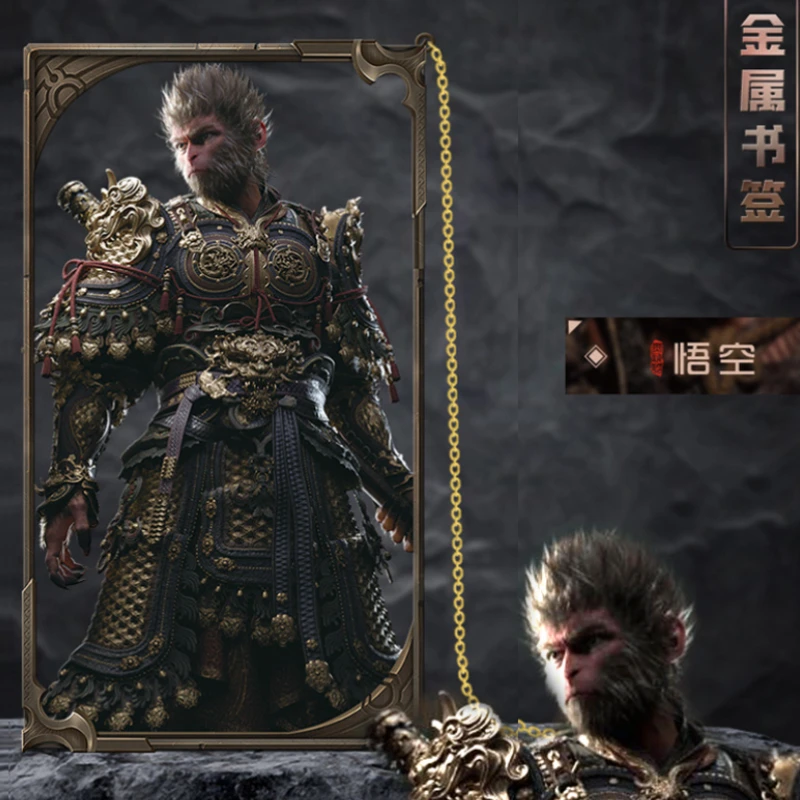 Черный Миф: Wukong Закладка черная обезьяна карточка мультфильм прозрачная аниме