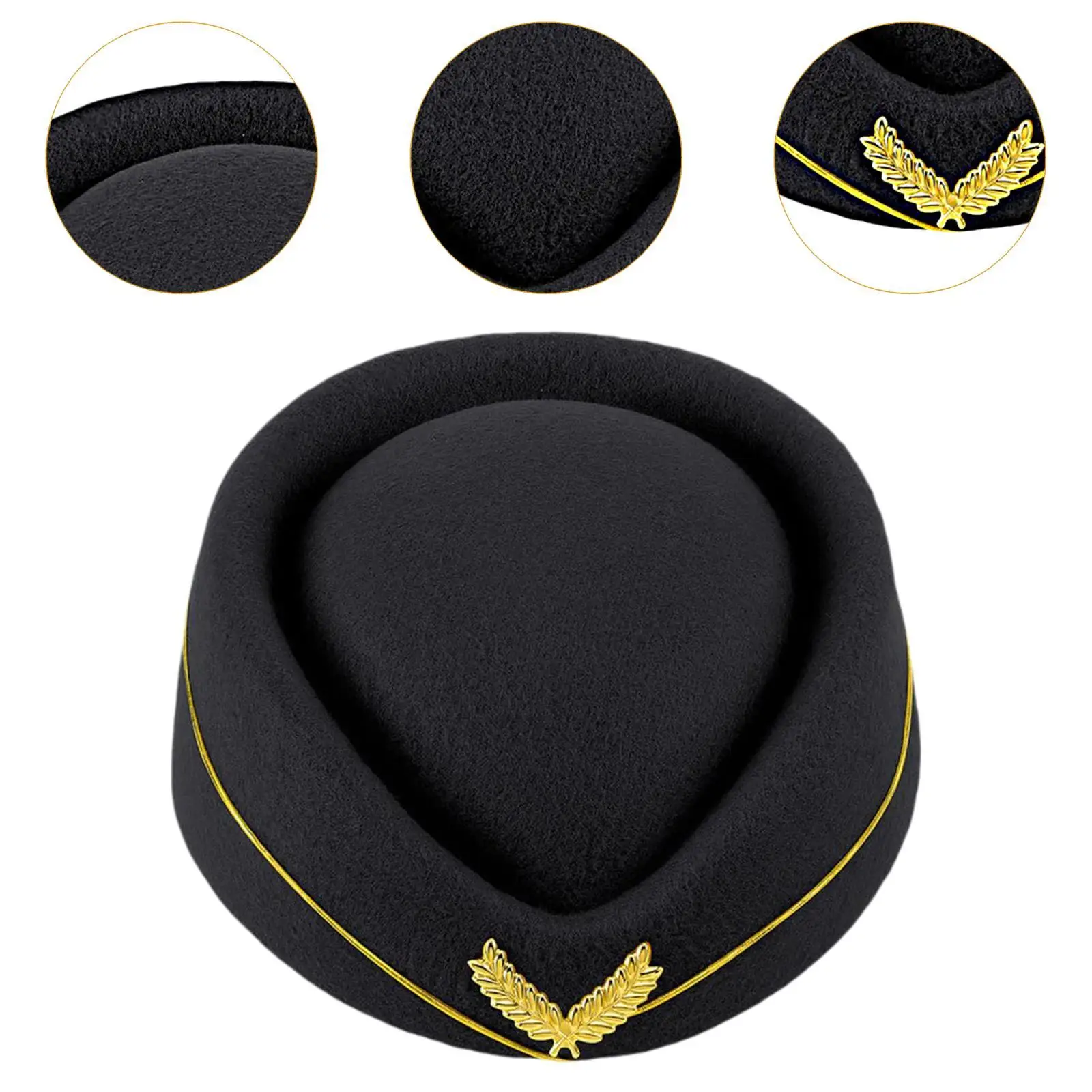 Косплей шляпа стюардессы для женщин костюм элегантный берет хозяйки самолета