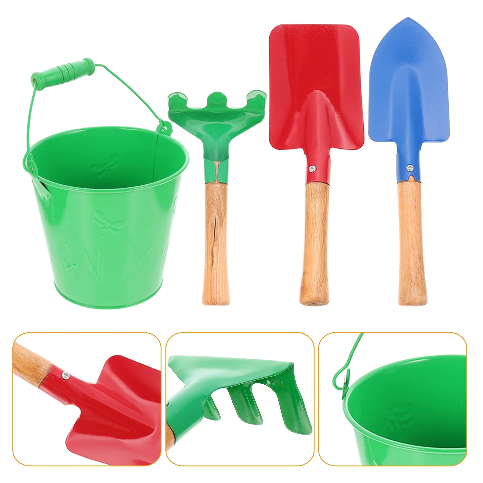

Садовые инструменты для сада, детский ручной пляжный комплект лопат, мастерок, игрушки, мини-песочный инструмент, лопаты, грабли, металличес...