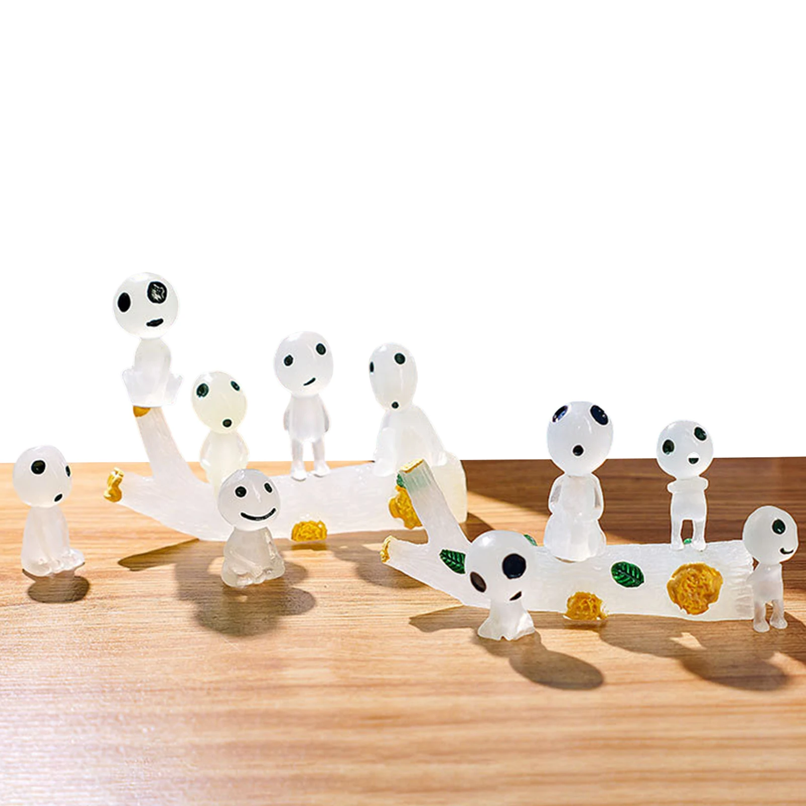 

12 Pcs Luminous Ghost Tree Elves Luminous Tree Elves Dolls Glow In Dark Princess Mononoke Tree Elves Fairy Garden Accessories