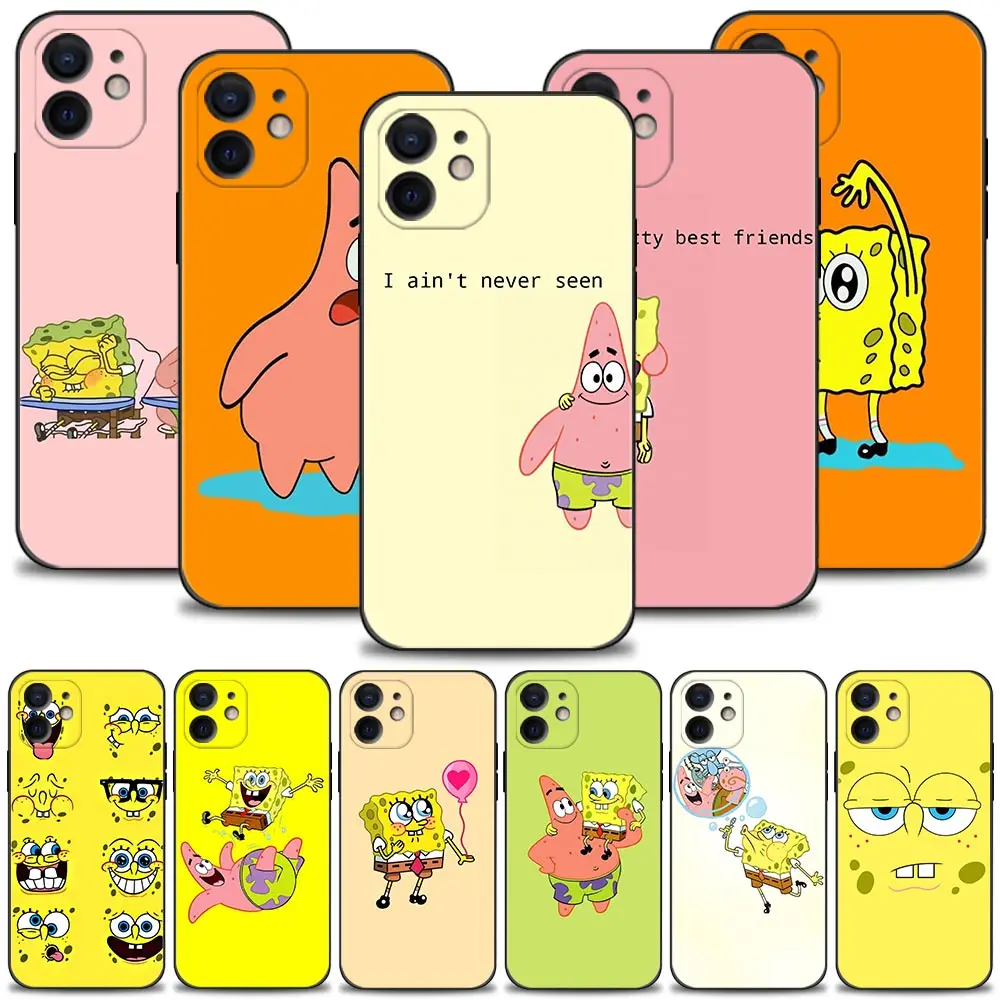 

Phone Case For Apple iPhone 13 12 11 Pro Max Mini XS XR X 7 8 6 6S Plus 5 5S SE Cover Shell SpongeBob SquarePants Patrick Star