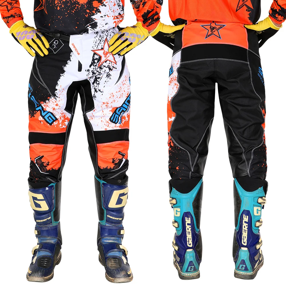 

SAIMENG RACING Pants Dirt Bike 360 Pant alones Racing Motocross Riding Off-road Trousers MX Cycling Bicycle MTB Motorcycle