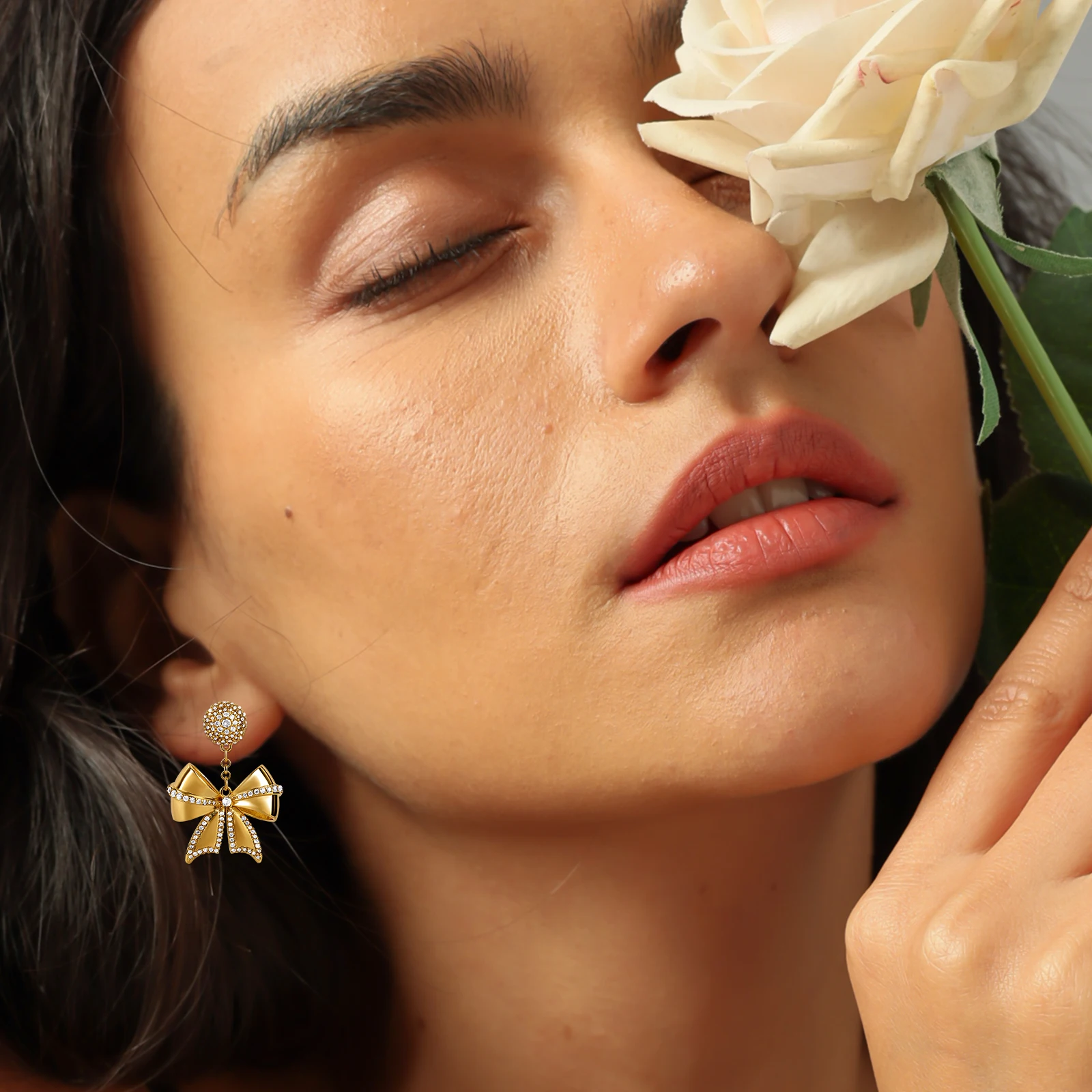 Makersland Женские серьги с галстуком-бабочкой персонализированные ювелирные