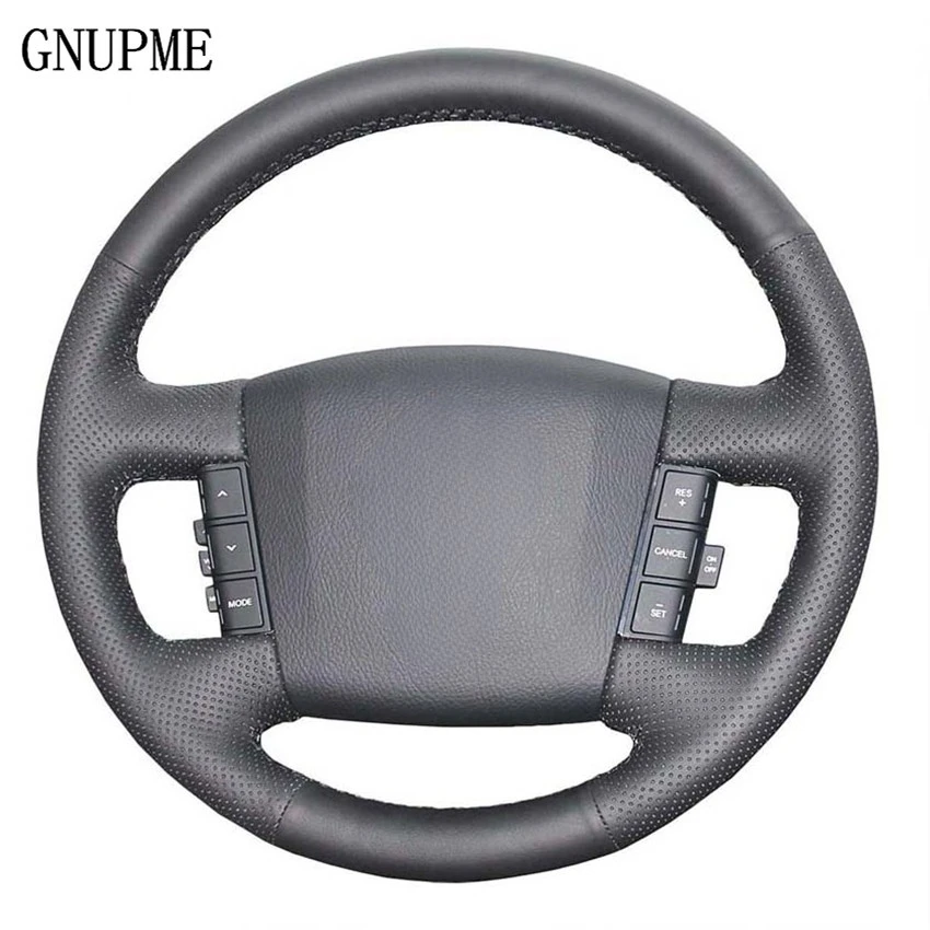 

Прошитая вручную черная искусственная кожа для KIA mohas Borrego 2008