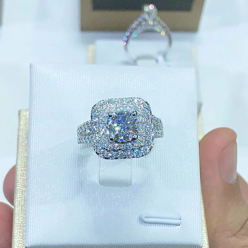 

Simple Elegant Wedding For Women Full Dazzling CZ Stone Romantic Proposal Engagement Ring Love Gift Fashion Jewelry