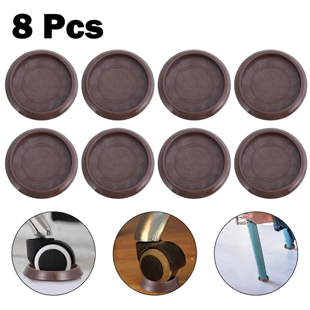 

High Quality Caster Cup Protector Casters Kits Laminate Furniture Plastic Small 45mm Anti Scratch Brown Concrete