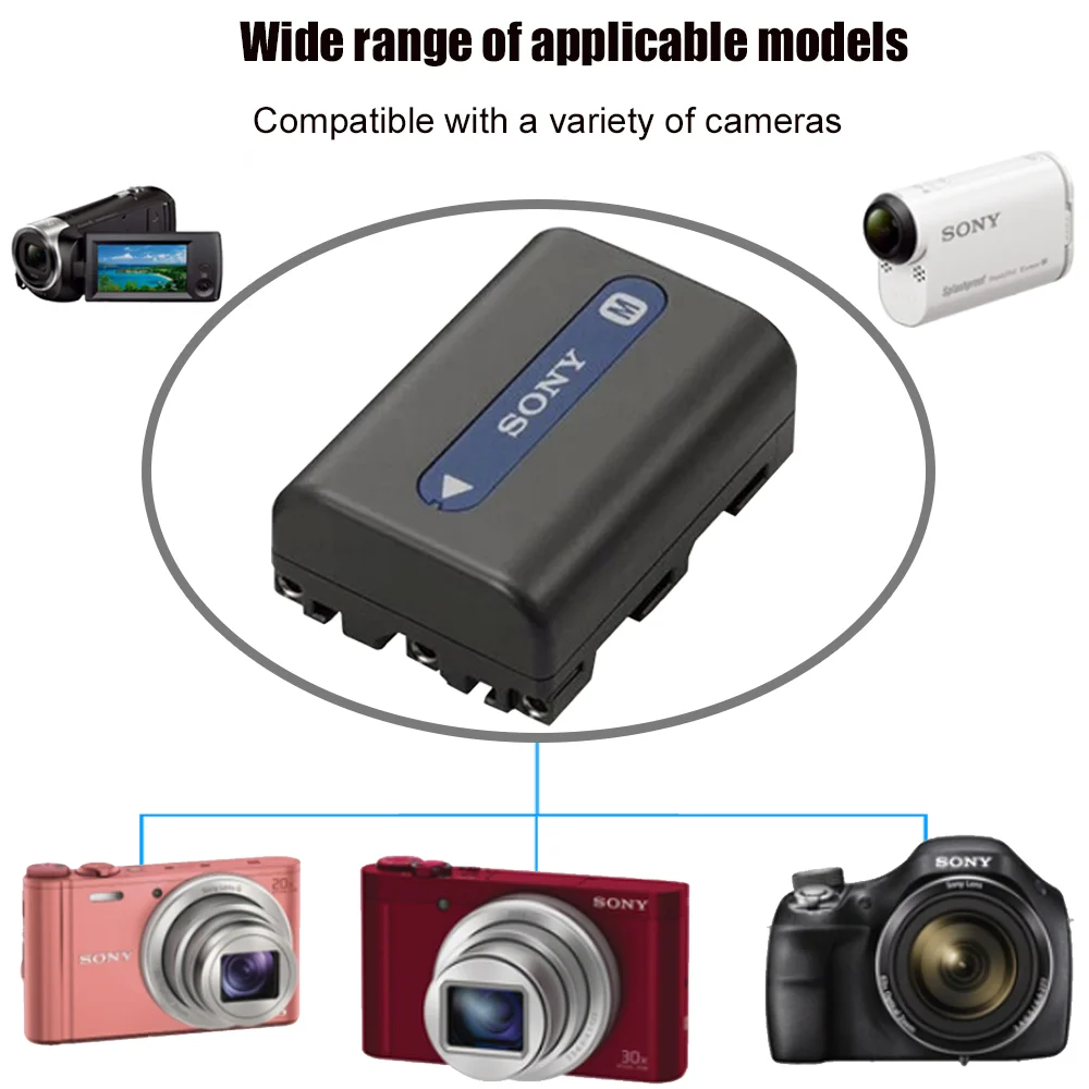 Оригинальный Sony 7 2 v 1300mAh NP-FM50 NP FM50 NPFM50 Аккумулятор для фотоаппарата |