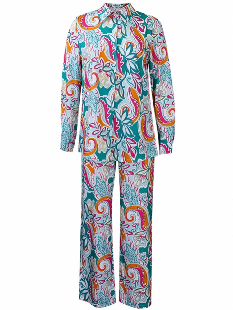 

2 Piece Sets African Sets For Women New African Print Elastic Bazin Baggy Pants Rock Style Dashiki Famous Suit Lady Outfits