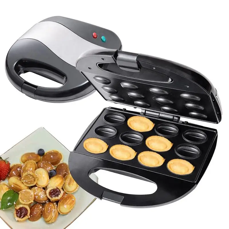 

Mini Doughnut Maker Non-Stick Double Sided Heating Pan Deep Cooking Plates For Biscuits Pastry Tools And Breakfast Machine
