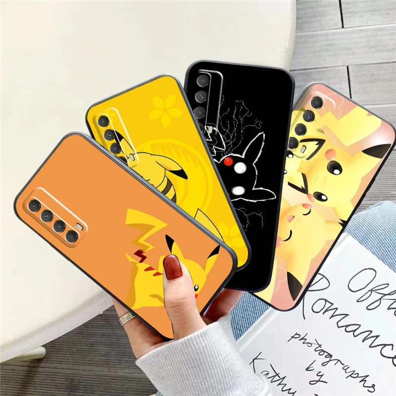 

Cute Cartoon Pokémon Phone Case For Huawei P Smart Z 2019 2021 P20 P20 Lite Pro P30 Lite Pro P40 P40 Lite 5G Funda Coque