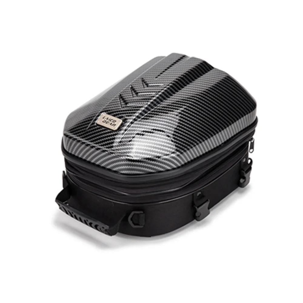 

Мотоциклетная сумка для шлема, вместительная водонепроницаемая сумка из углеродного волокна, для заднего сиденья, мотоциклетное снаряжение