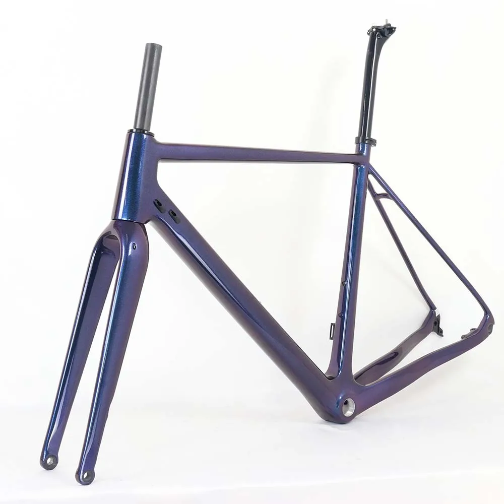 Краска-Хамелеон 700 * 42C полностью карбоновая велосипедная гравийная рама