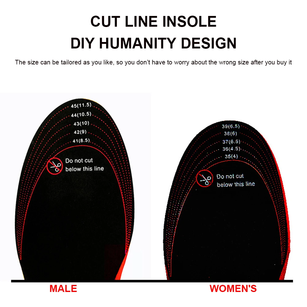 Winter Electric Heated Insoles 3-Level Breathable Rechargeable Foot Warmer with Remote Control Thermal Insoles for Men Women