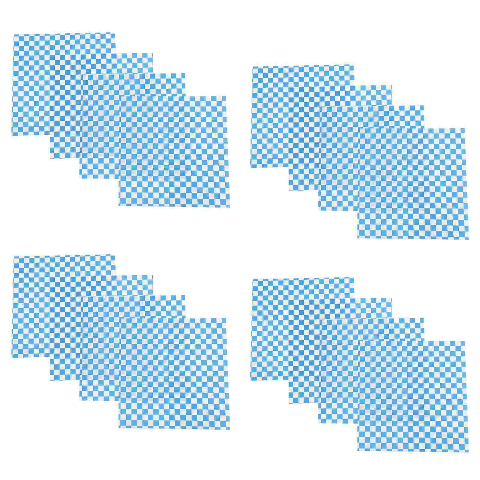 50 листов шахматная бумага для гамбургеров пищевая упаковка рисовые шарики