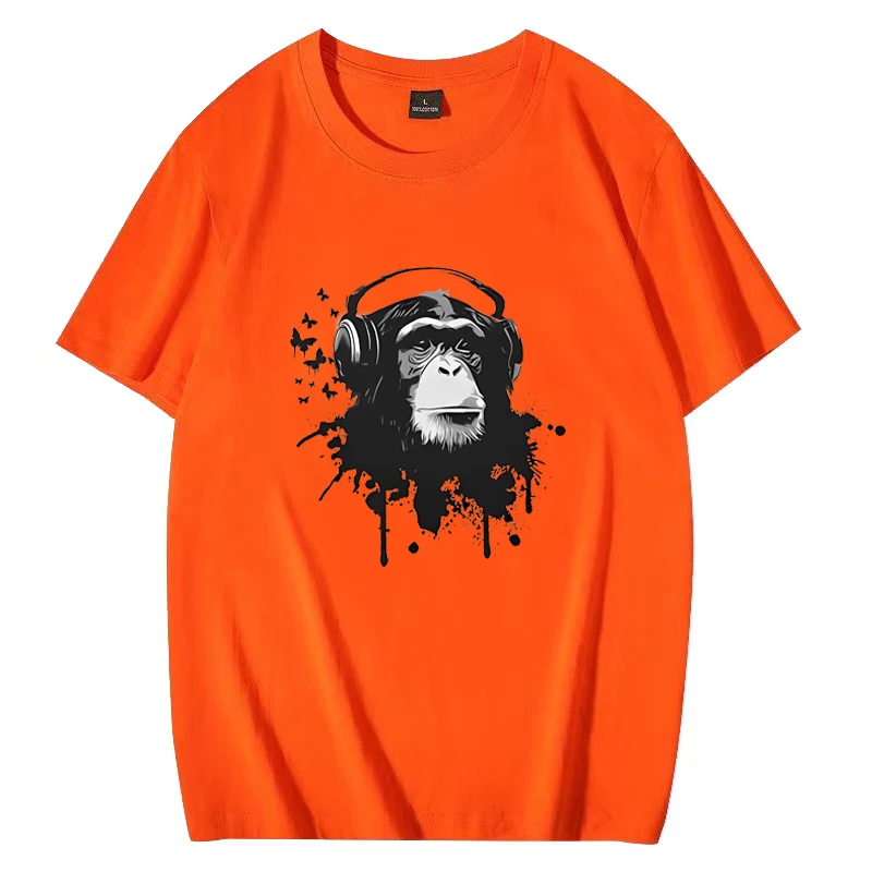 

Monkey Business Men Women Graphics print T Shirt 2023 Summer funny Men's plus size tops 100% Cotton O-Neck short sleeve T-Shirts