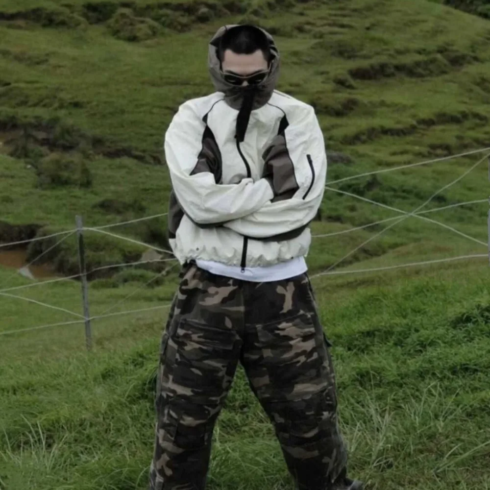 NIGO Мужская новая легкая функциональная перфорированная куртка с цветными