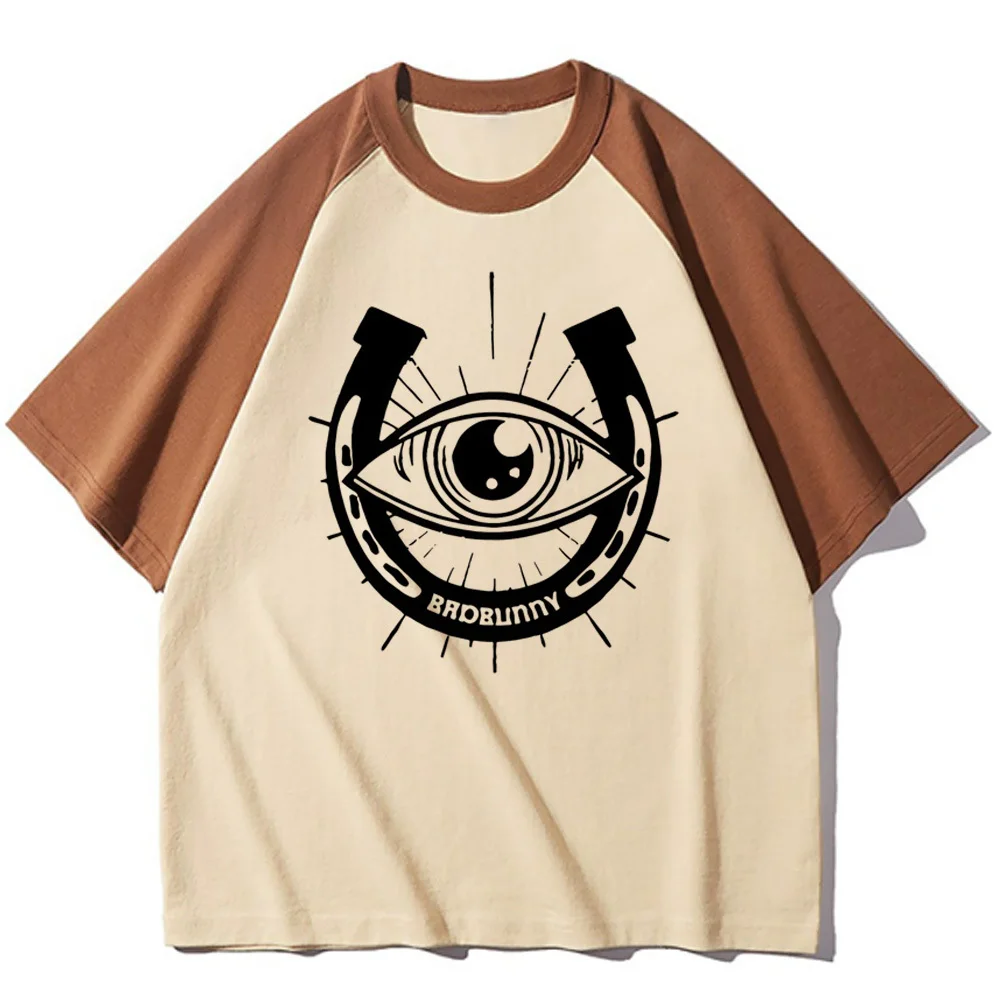 Bad Bunny Tour 2024 tshirt female Comfortable graphic Trendy 80s harajuku top tees Classic hip hop Pastel Y2k kawaii