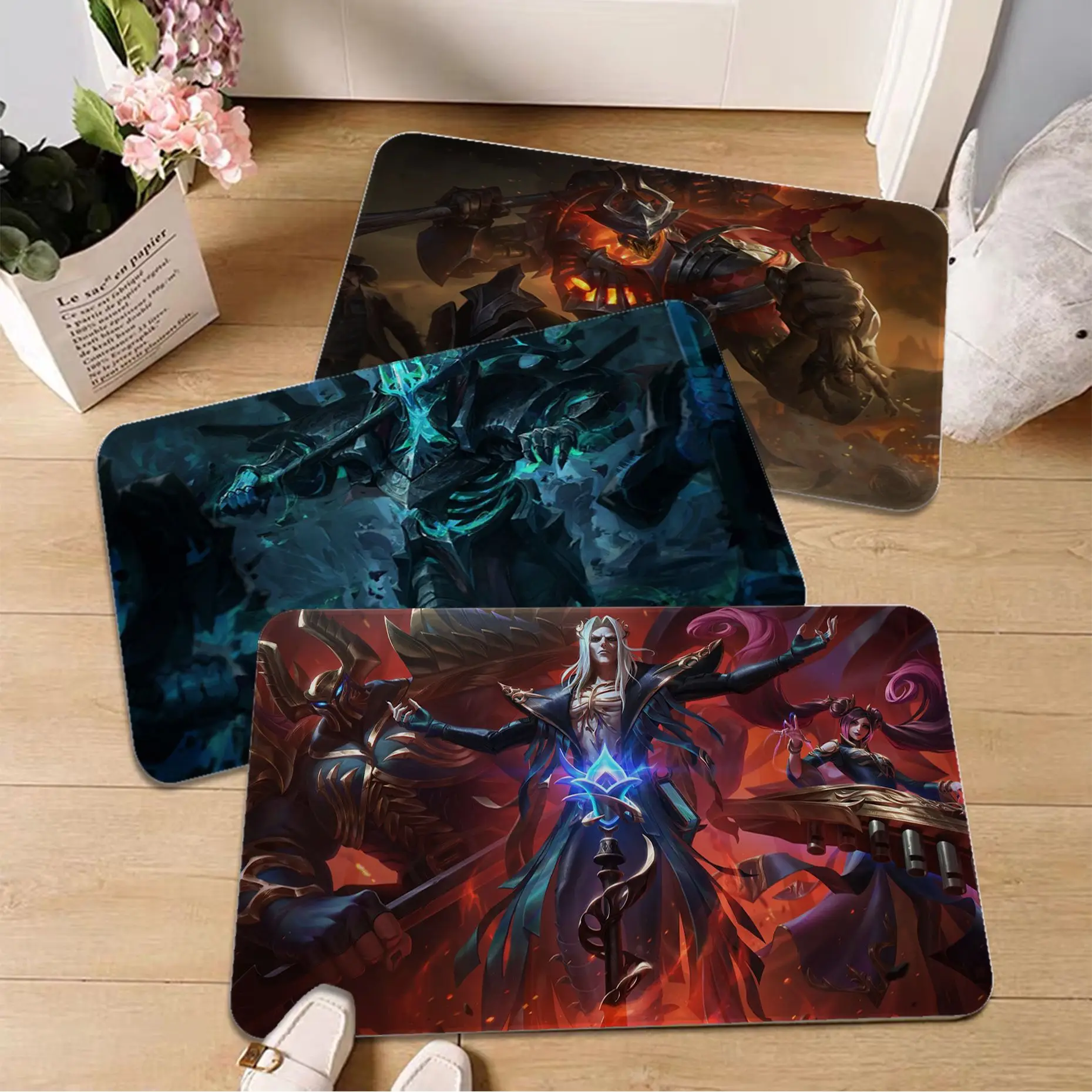 

Mordekaiser League Of Legends Long Rugs Retro Multiple Choice Living Room Kitchen Rug Non-Slip Toilet Rug