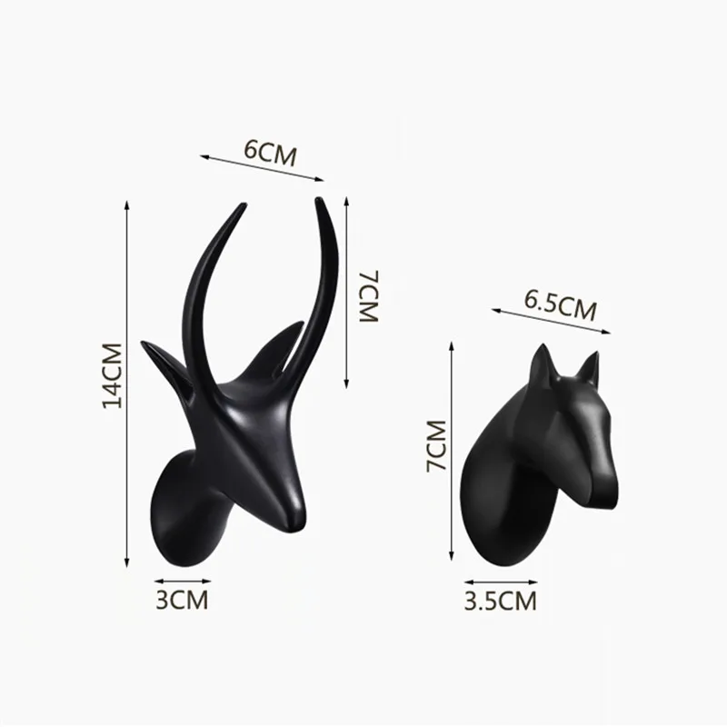 Декоративные крючки из цинкового сплава черный/белый крючок для ванной комнаты