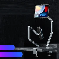 universal tablet desktop holder aluminum alloy arm ergonomic 360 degree rotatable mount bracket stand for smartphone