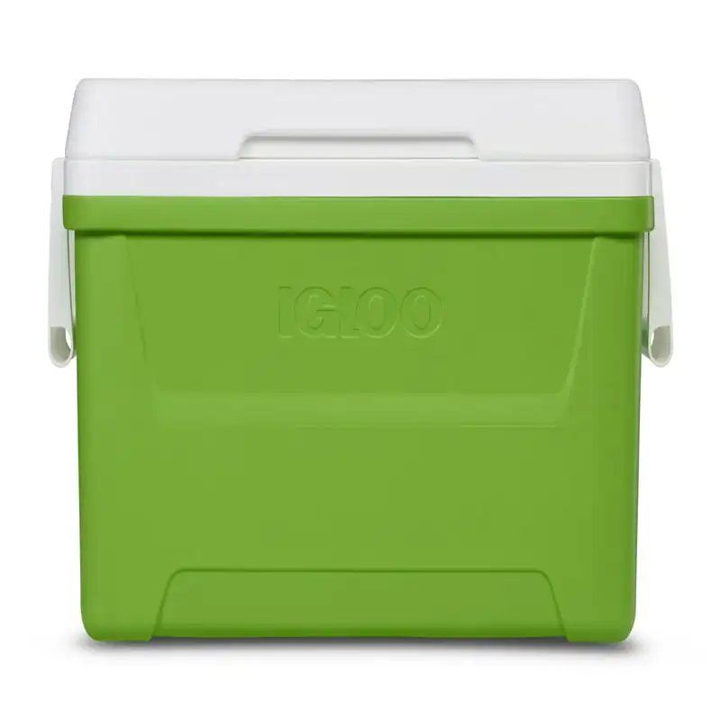

qt. Hard Sided Ice Chest Cooler, Green and White