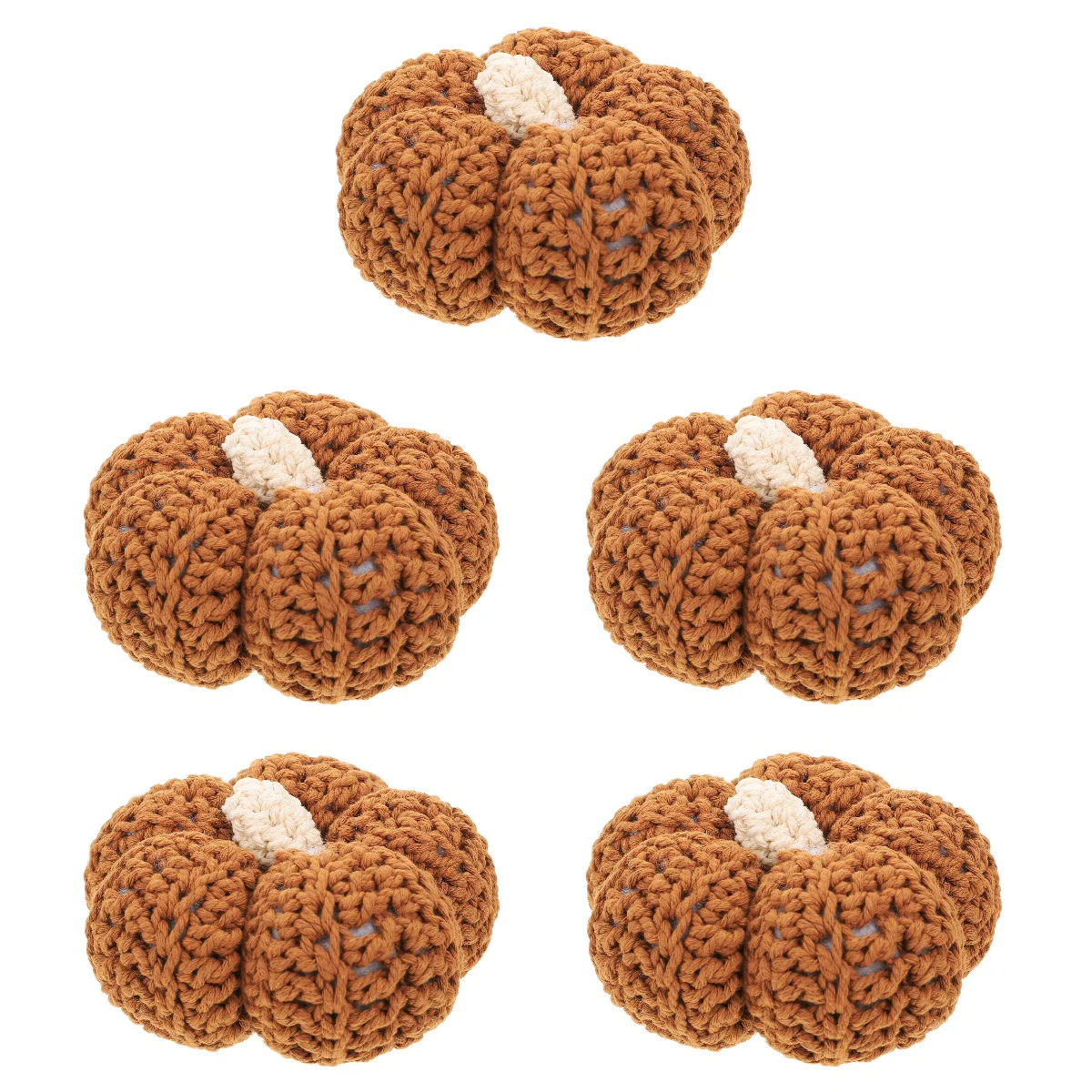 

5pcs Thanksgiving Pumpkin Adornment Realistic Pumpkin Decoration Layout Prop