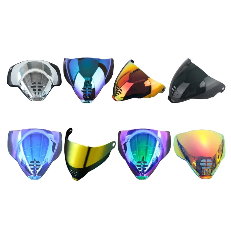 

Compatible for Icon Sun Visor Full Face Sunshield Street Motorcycles Helmet Wind Sunscreen Lens Anti-Scratch Universal J60F