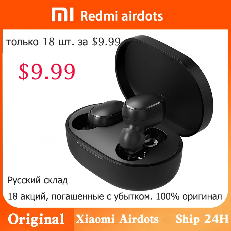 

Original Xiaomi Airdots Tws Redmi Airdots Earbuds Wireless Earphone Bluetooth Gaming Headset With Mic Voice Control Big Sale