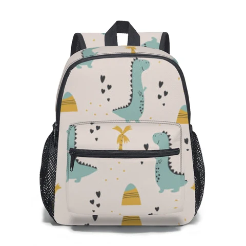 Детский Школьный рюкзак с милым рисунком динозавра, портфель для учеников начальной школы для мальчиков и девочек