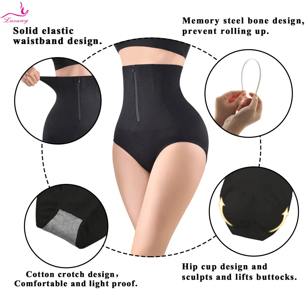 LAZAWG Shapewear for Women Waist Trainer Tummy Control Panties Seamless Shorts high Waist Slimming Underwear SexyBody Shaper