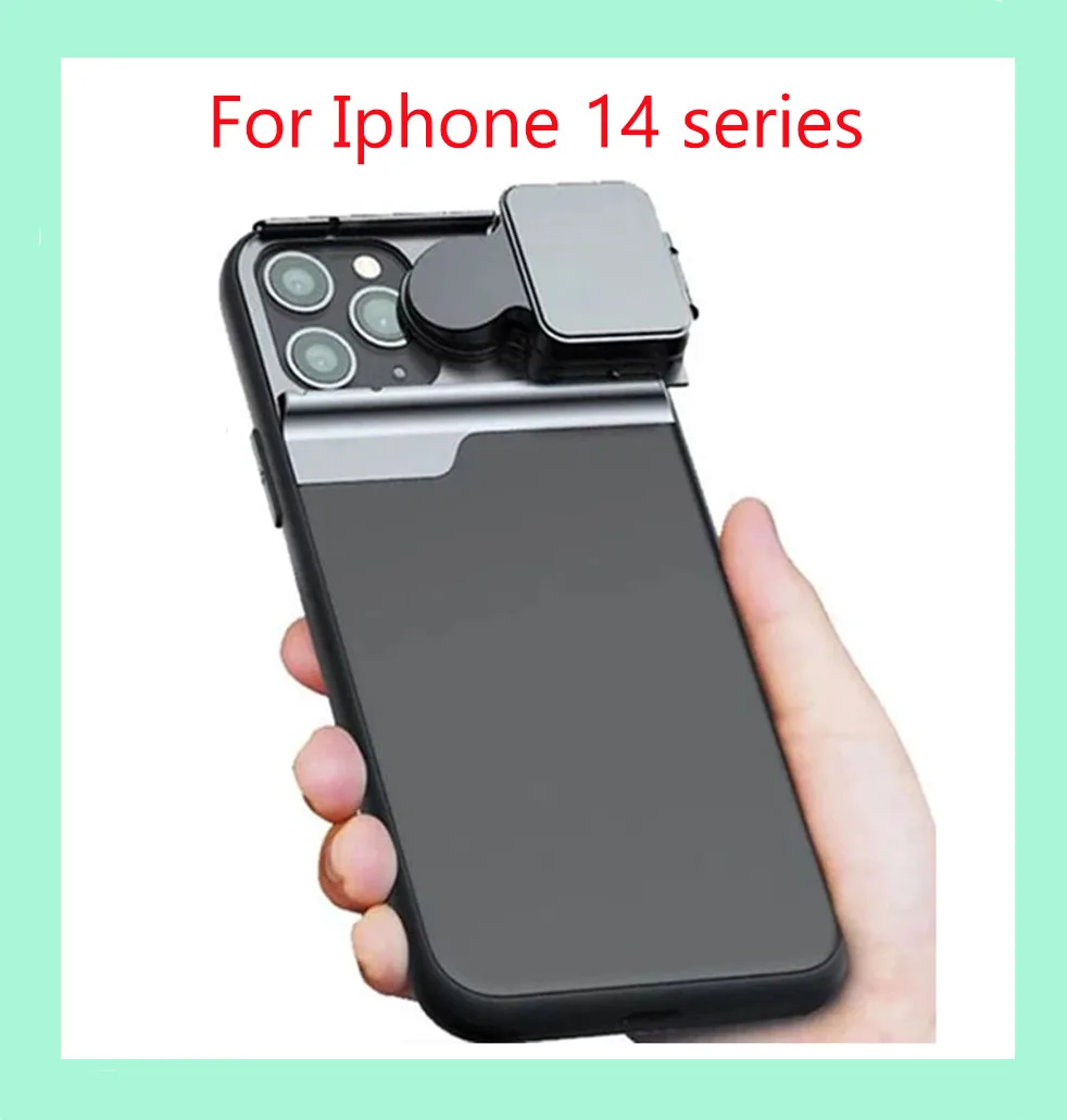 

5 in 1 Phone Vlog Lens Case Kit 20X Super Macro Lens CPL Fisheye Telephoto Lens for iPhone 14 pro max 14 Plus Series Accessories