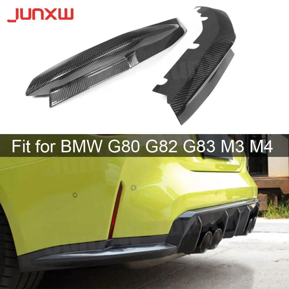 

Dry Carbon Fiber Rear Bumper Lip Splitters Flaps Apron for BMW G80 G82 G83 M3 M4 2021+ FRP Rear Diffuser Lip Splitters