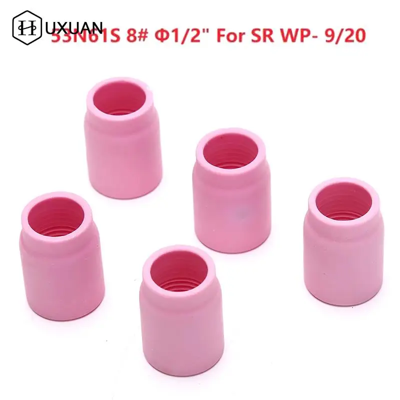 

5 шт. 8 # керамические глиноземные защитные чашки, Сварочная фонарь TIG, сопла, подходит для WP-9/20/25