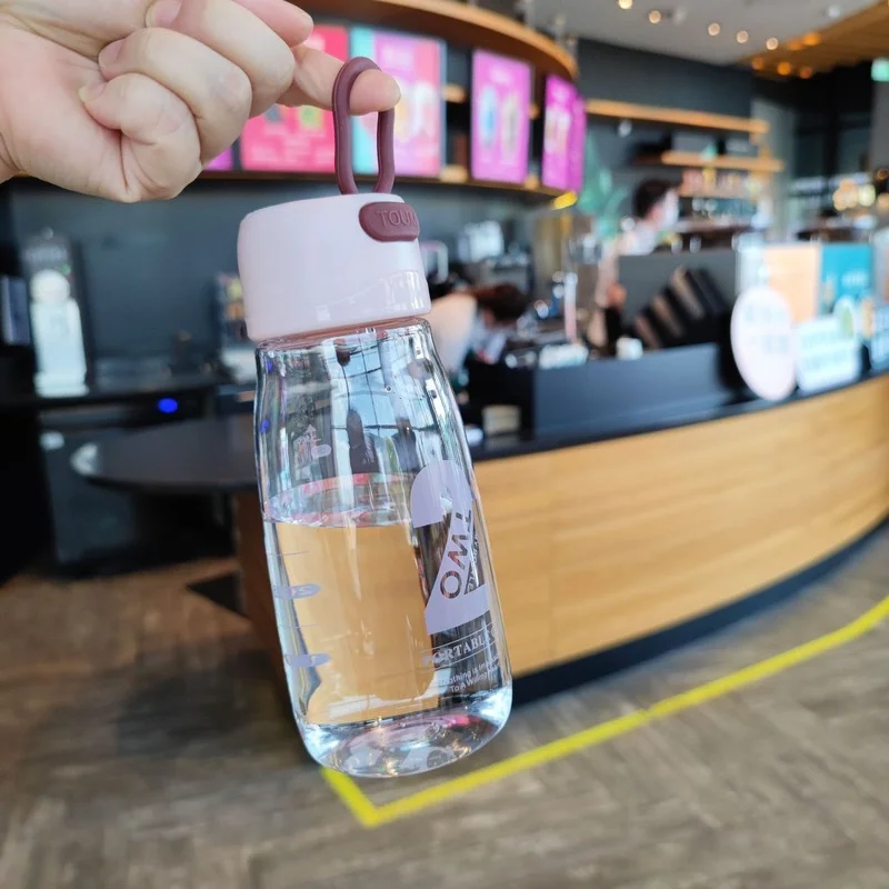 500ml Portable Outdoor Space Cup Simple Modern Tea Leaking Cup PC Plastic Cup Sports Water Bottle