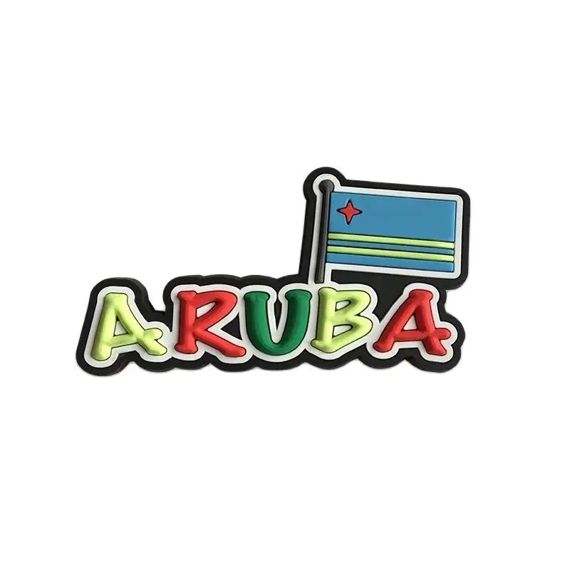 Сувенирный магнит на холодильник Aruba из ПВХ индивидуальная Настройка оптовая