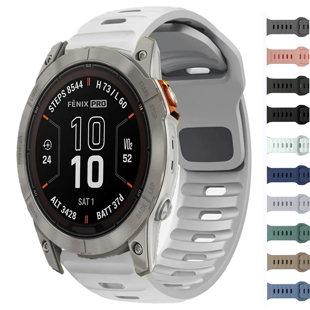 Силиконовый ремешок для часов Garmin Forerunner 165/168/245/645 Music 55 SQ2 Vivoactive 3/4/5 унисекс Sporty Lenta