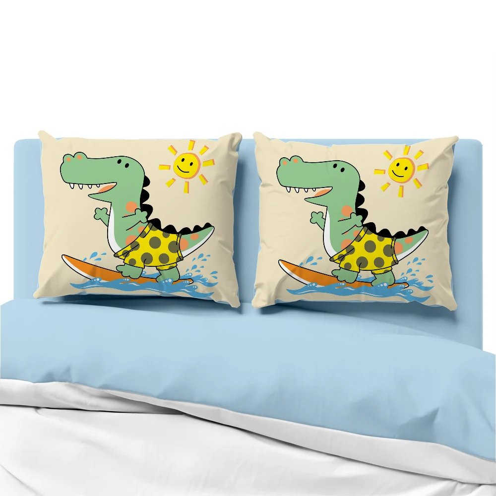 

Cartoon Pillow cover Luxury Decorative pillow case for sofa Bedding Pillowcase lovely Dinosaur Pillowcovers for kids baby SUN