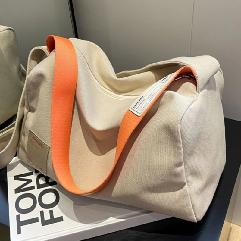 Новая женская Холщовая Сумка через плечо новая модная Большая вместительная