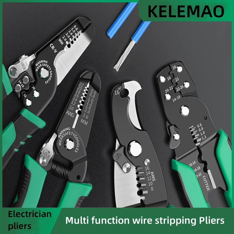Multi-functional Wire Stripper Cable Clamp Crimping Clamp Electrician General Wiring Plier Household wire repair Tools