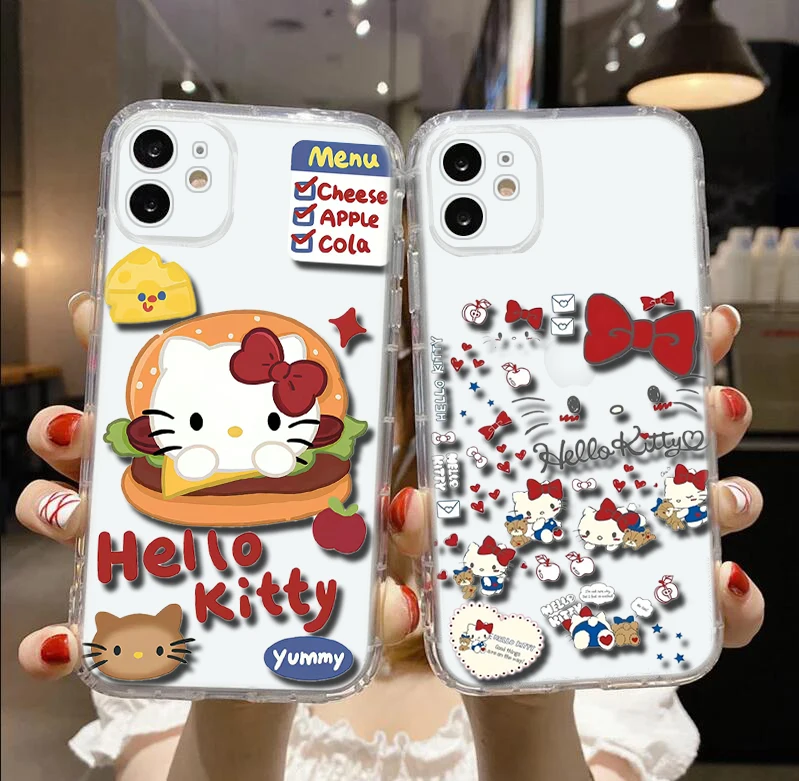Мягкий чехол A4 Hello Kitty для Moto G9 Powe One Pro E12 E22I E22 G52 G42 G32 G22 G23 Z2 Z Play P40 P30 Edge 30