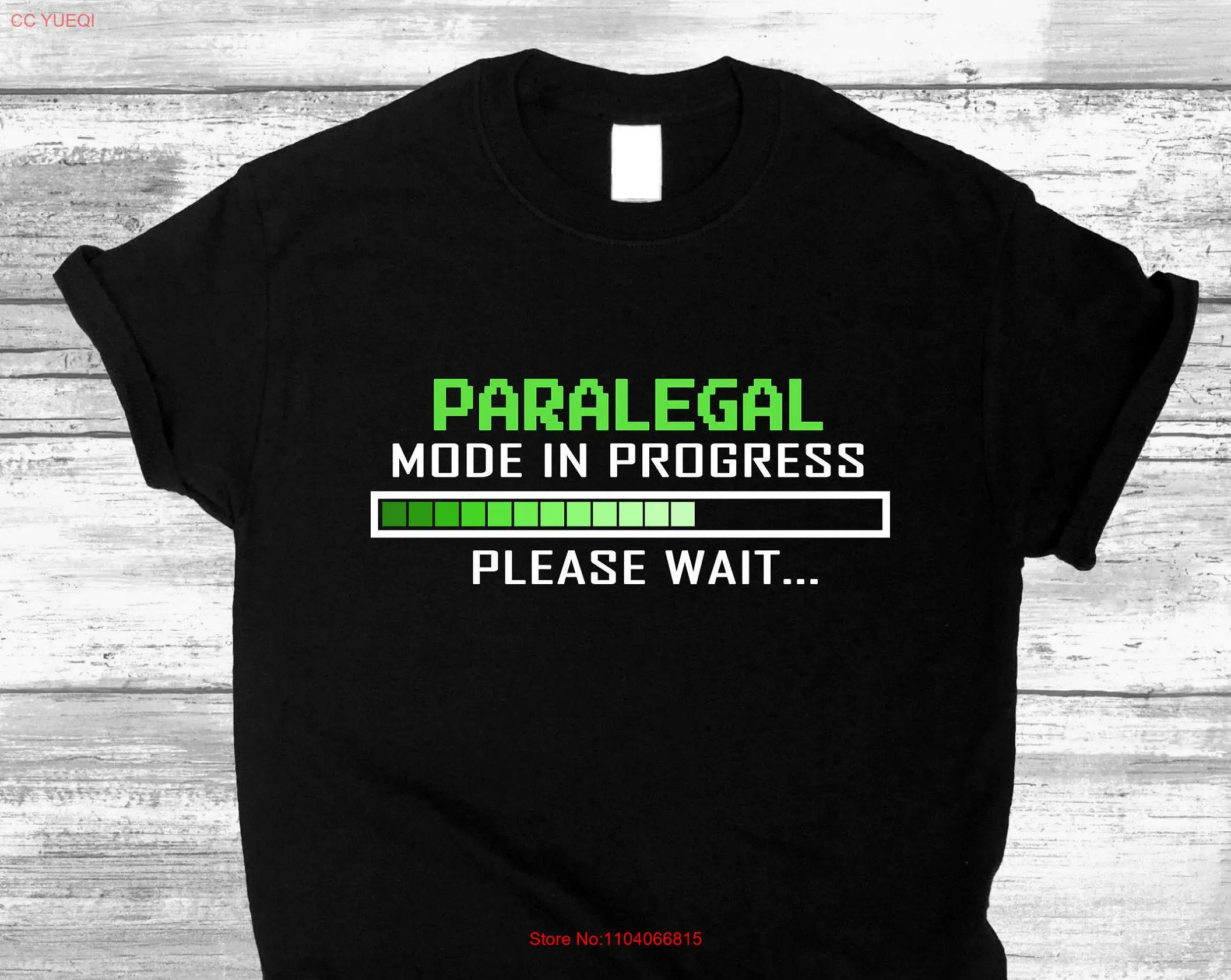 Футболка Paralegal Mode In Progress s for Paralegals Design Смешная цитата с длинными или короткими