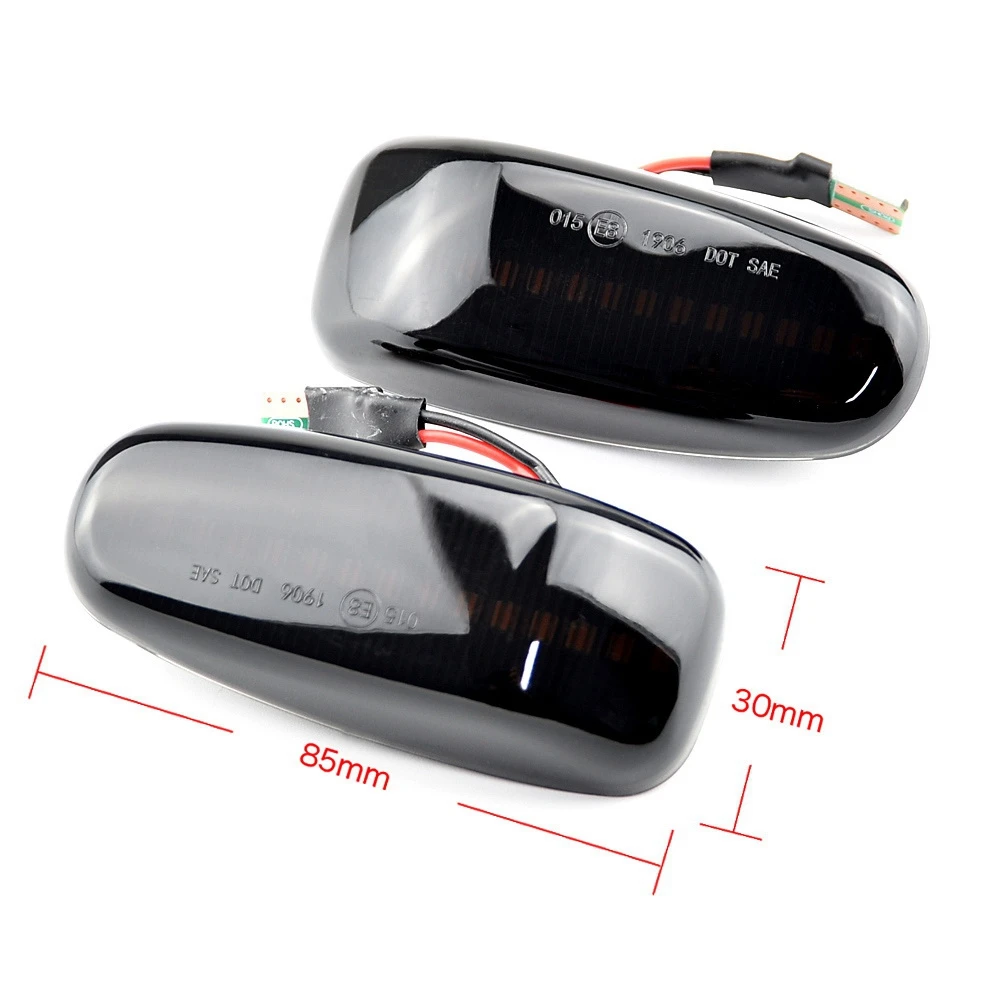 Автомобильный светодиодный динамический боковой габаритный фонарь указателя